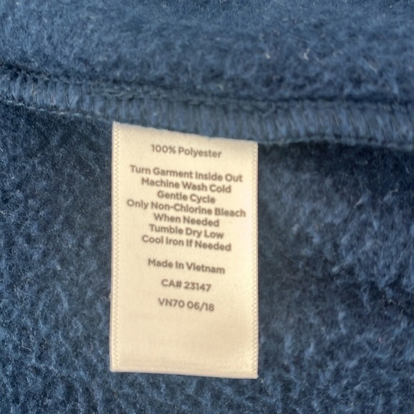 Talbots Fair Isle Fleece Jacket Size Small - Zip Up, Excellent Condition - Picture 9 of 9